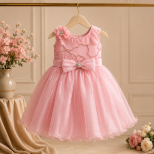 Pink Bow Party Dress